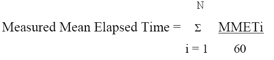 Figure 6 —  Mean Elapsed Time Formula