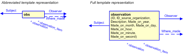 Figure 3 —  The graphical representation of the observation template
