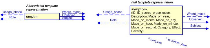 Figure 3 —  The graphical representation of the symptom template